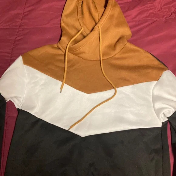 NWOT Color Block Hoodie - Picture 4 of 6